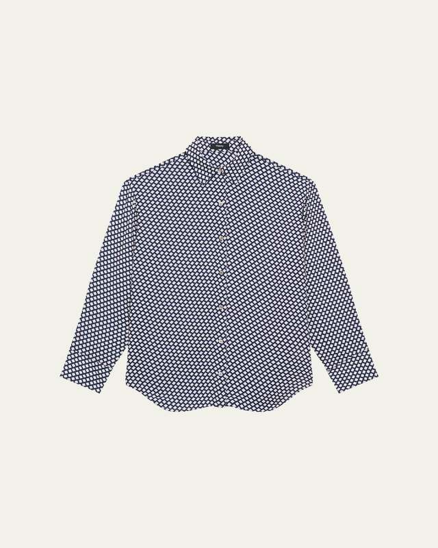 Geometric Boyfriend Shirt